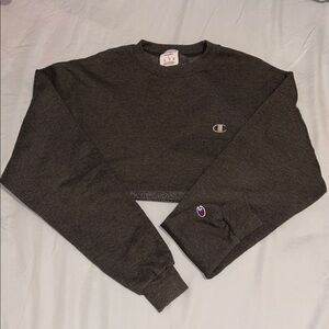 Champion Oversized Boxy Fit Cropped Sweatshirt